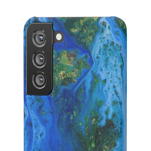 Blue Globe Ink Art Android Case (Slim) Phone Case