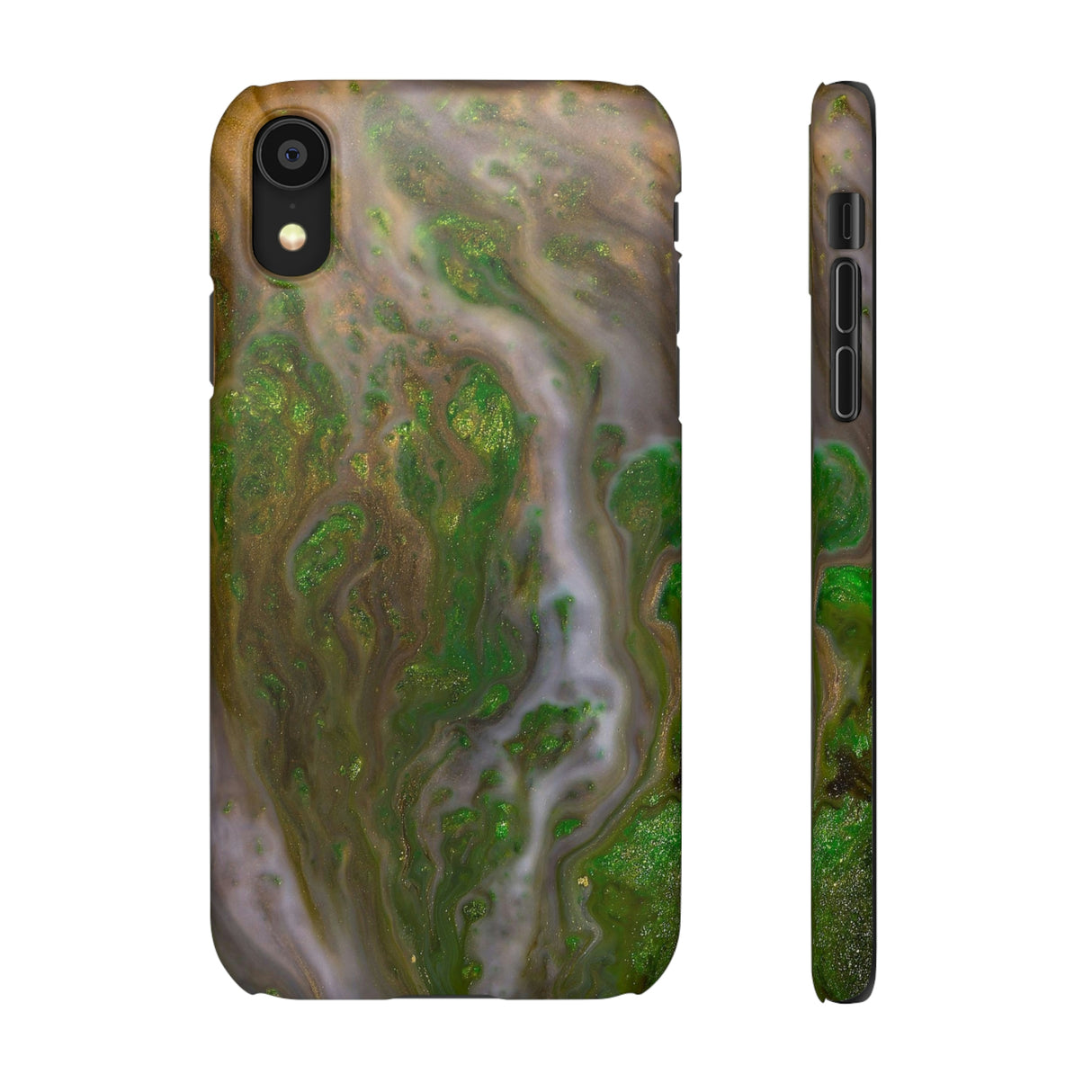 Smaragd Ink Art iPhone Case (Slim) iPhone XR Matte Phone Case