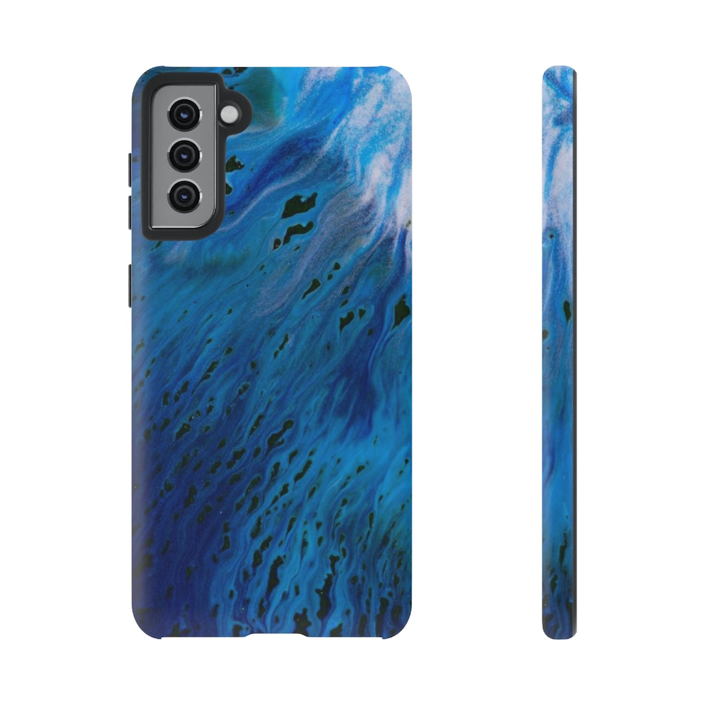 Blue River Ink Art Android Case (Protective) Samsung Galaxy S21 Plus Matte Phone Case