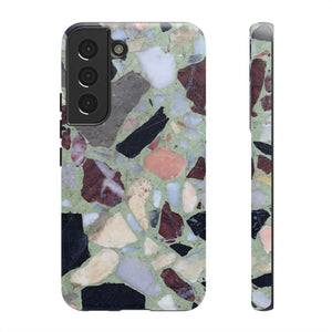 Terrazzo in Green Android Case (Protective) Samsung Galaxy S22 Matte Phone Case