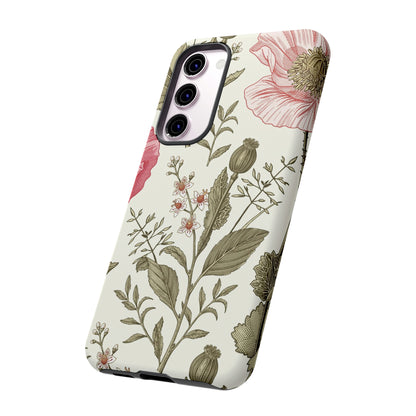 Poppy Purple Vintage Flower Samsung Case (Protective) Phone Case