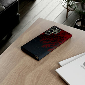 Dark Red Space Ink Art Android Case (Protective) Phone Case