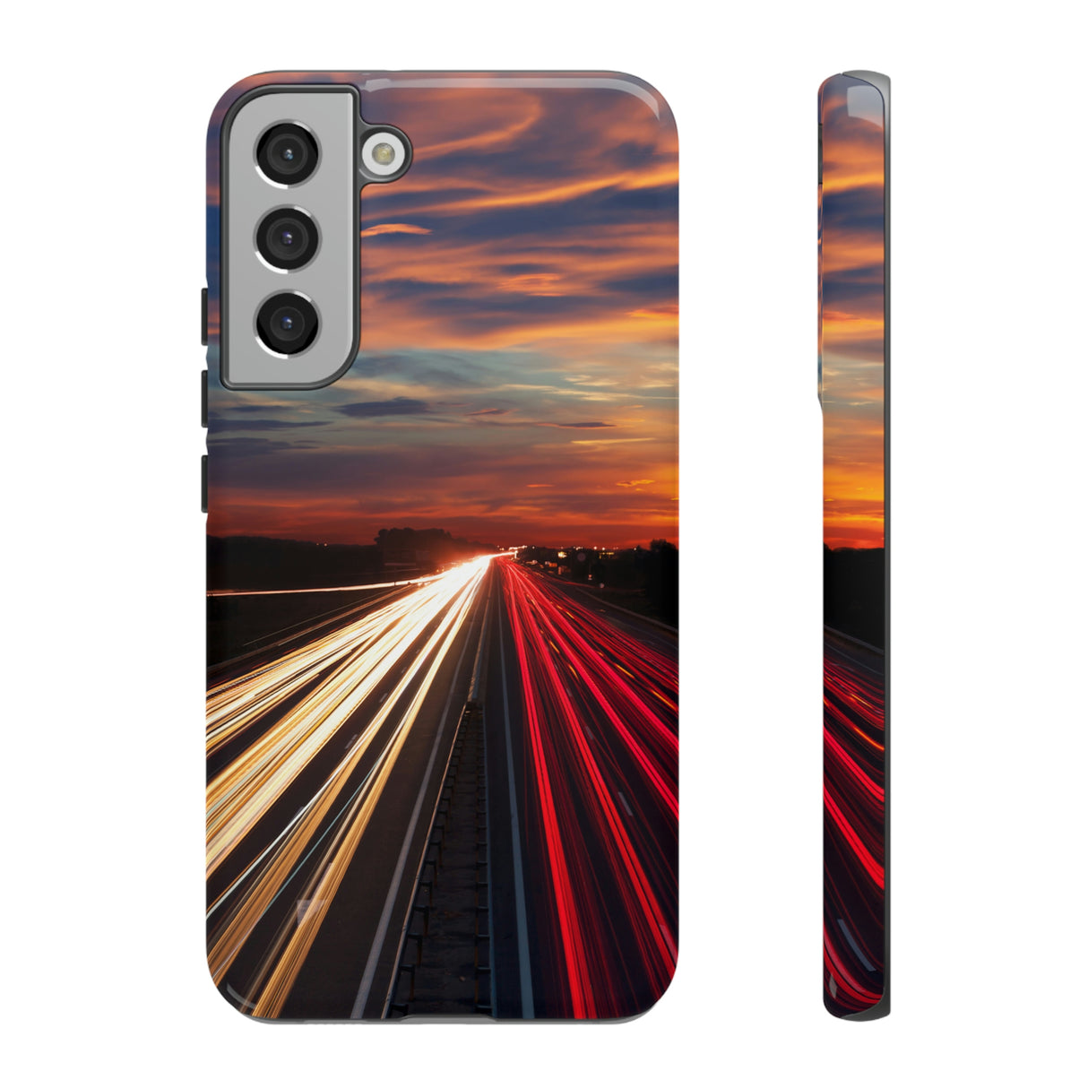 City Lights Android Case (Protective) Samsung Galaxy S22 Plus Glossy Phone Case