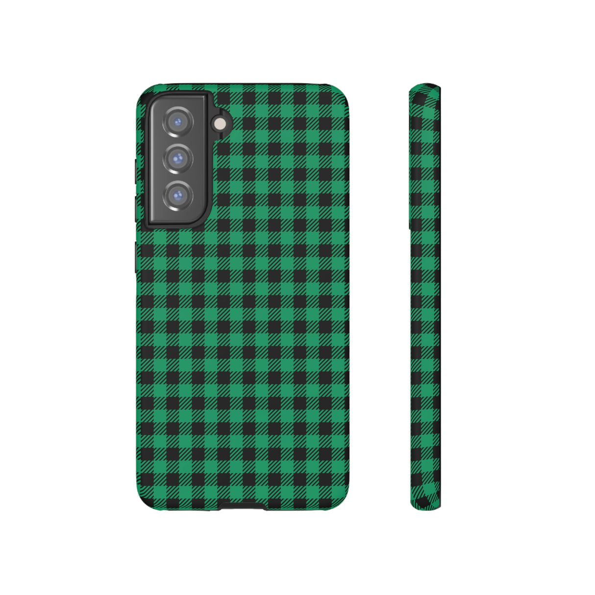 Green Flannel Android Case (Protective) Samsung Galaxy S21 FE Matte Phone Case