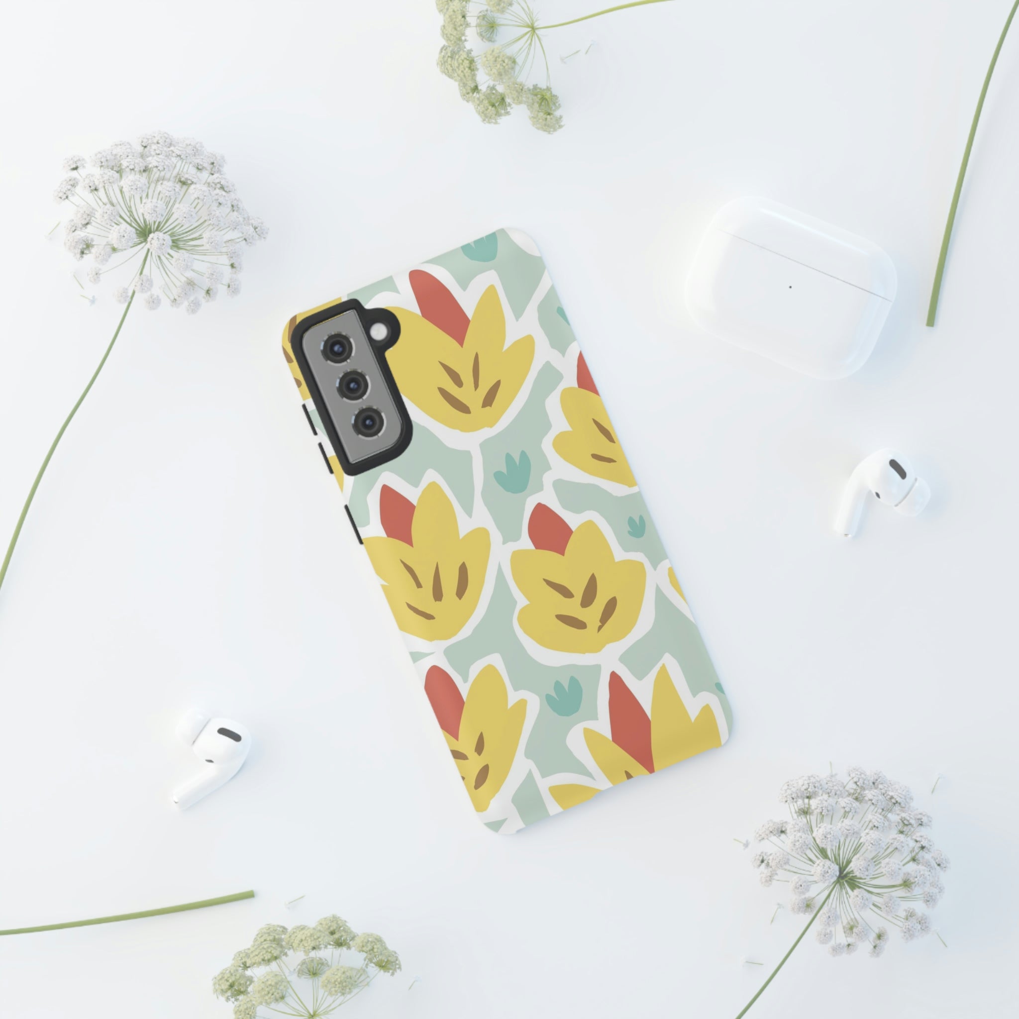 Summer Yellow Happy Flower Samsung Case (Protective) Phone Case