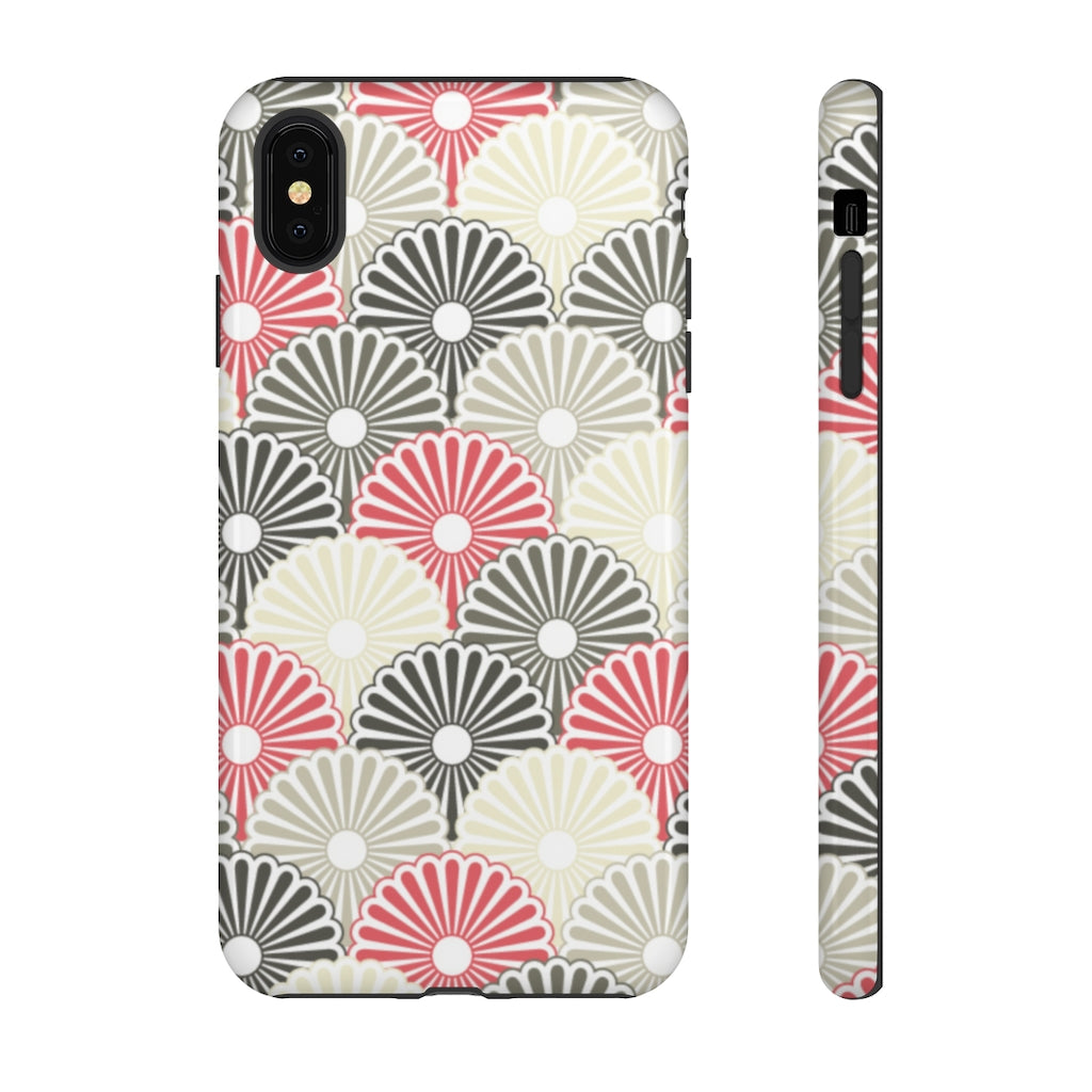 Japanese Flower Pattern iPhone Case (Protective) iPhone XS MAX Glossy Phone Case