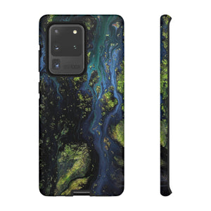 Blue Cosmos Ink Art Android Case (Protective) Samsung Galaxy S20 Ultra Matte Phone Case