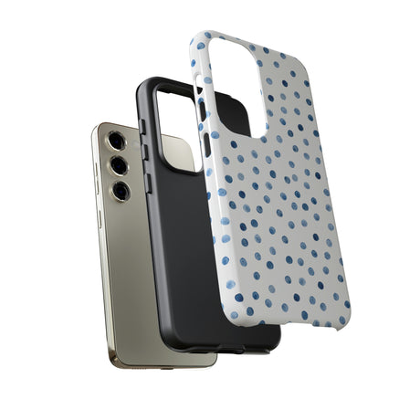 Blue Dots Pattern Android Case (Protective) Phone Case