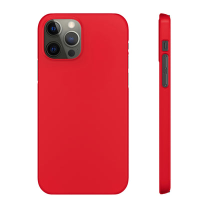 Cadmium Red iPhone Case (Slim) iPhone 12 Pro Glossy Phone Case