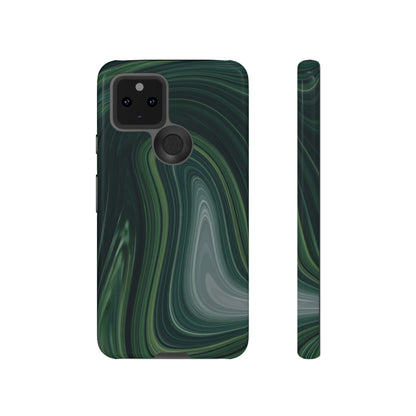 Green Marble Android Case (Protective) Google Pixel 5 5G Glossy Phone Case