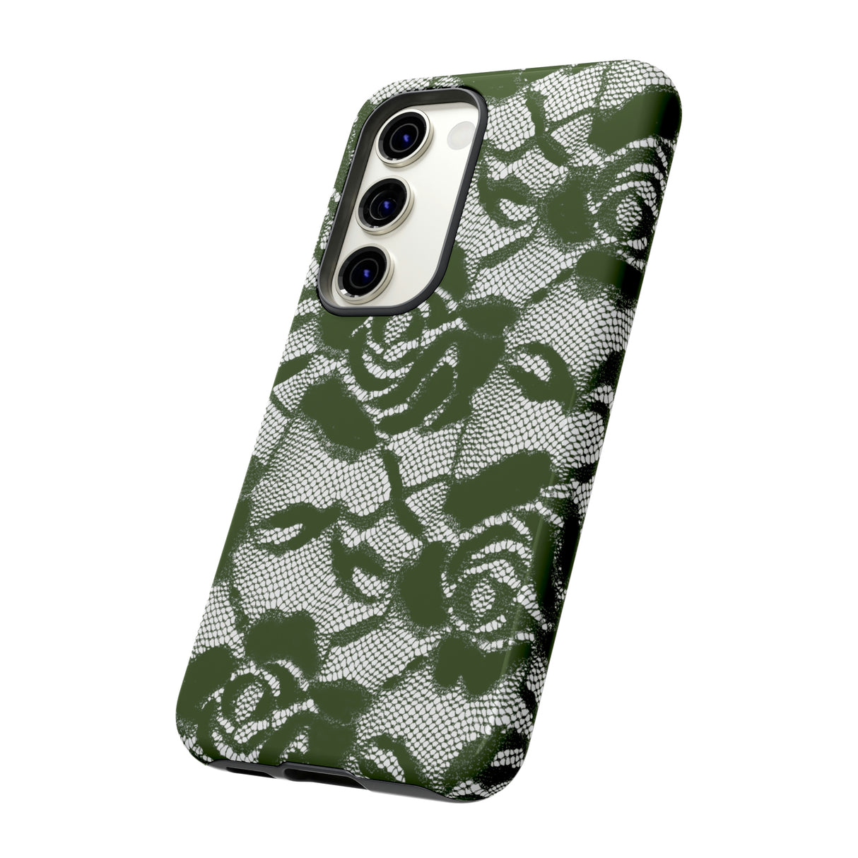 Green Rose Lace Gothic Flower Samsung Case (Protective) Phone Case