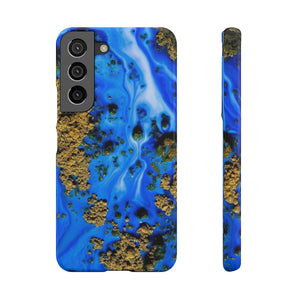 Blue River Ink Art Android Case (Slim) Samsung Galaxy S22 Glossy Phone Case