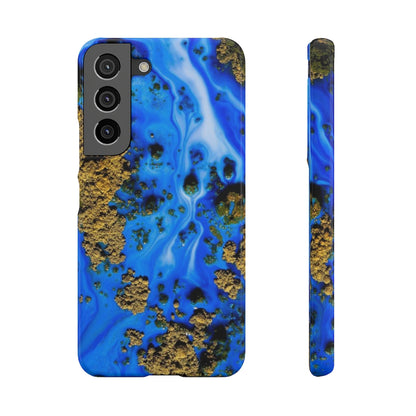 Blue River Ink Art Android Case (Slim) Samsung Galaxy S22 Glossy Phone Case