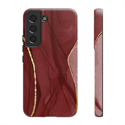 Dark Red Android Case (Protective) Samsung Galaxy S22 Matte Phone Case