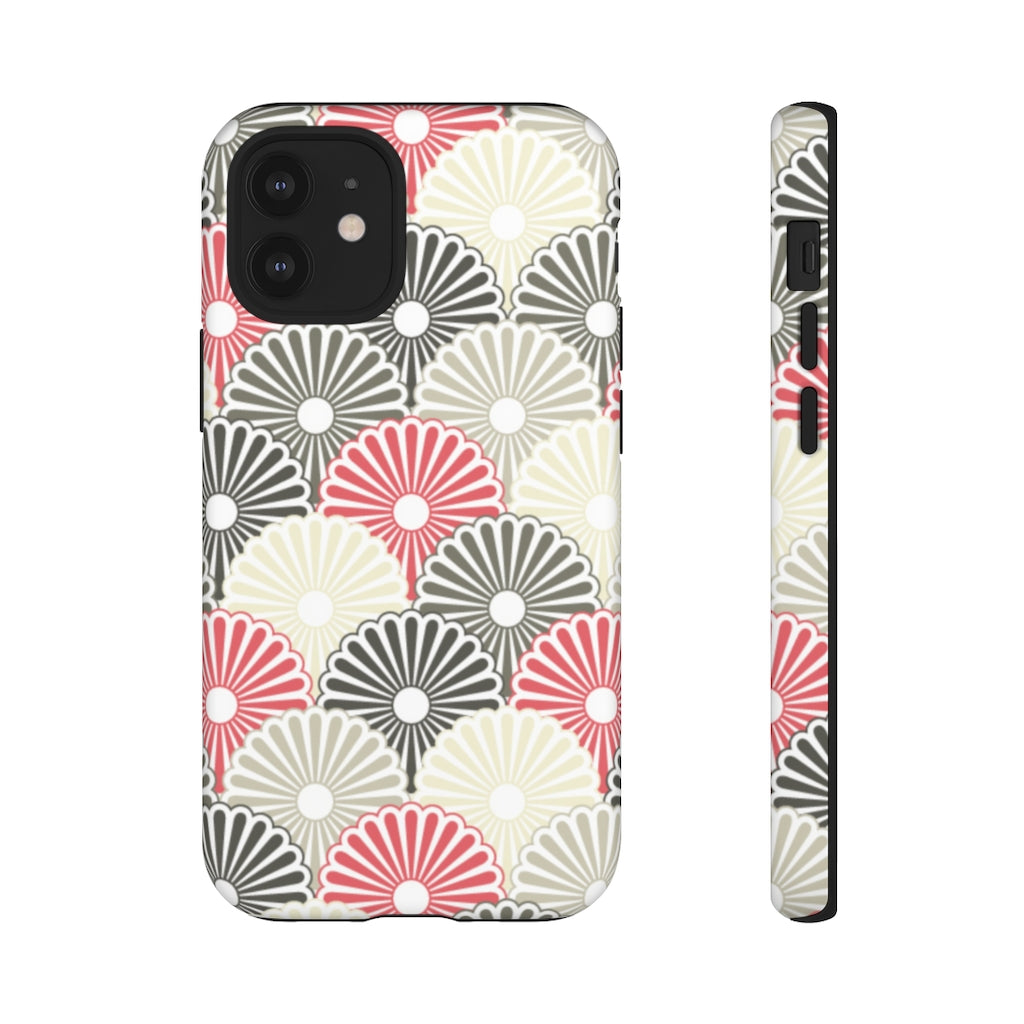 Japanese Flower Pattern iPhone Case (Protective) iPhone 12 Mini Matte Phone Case