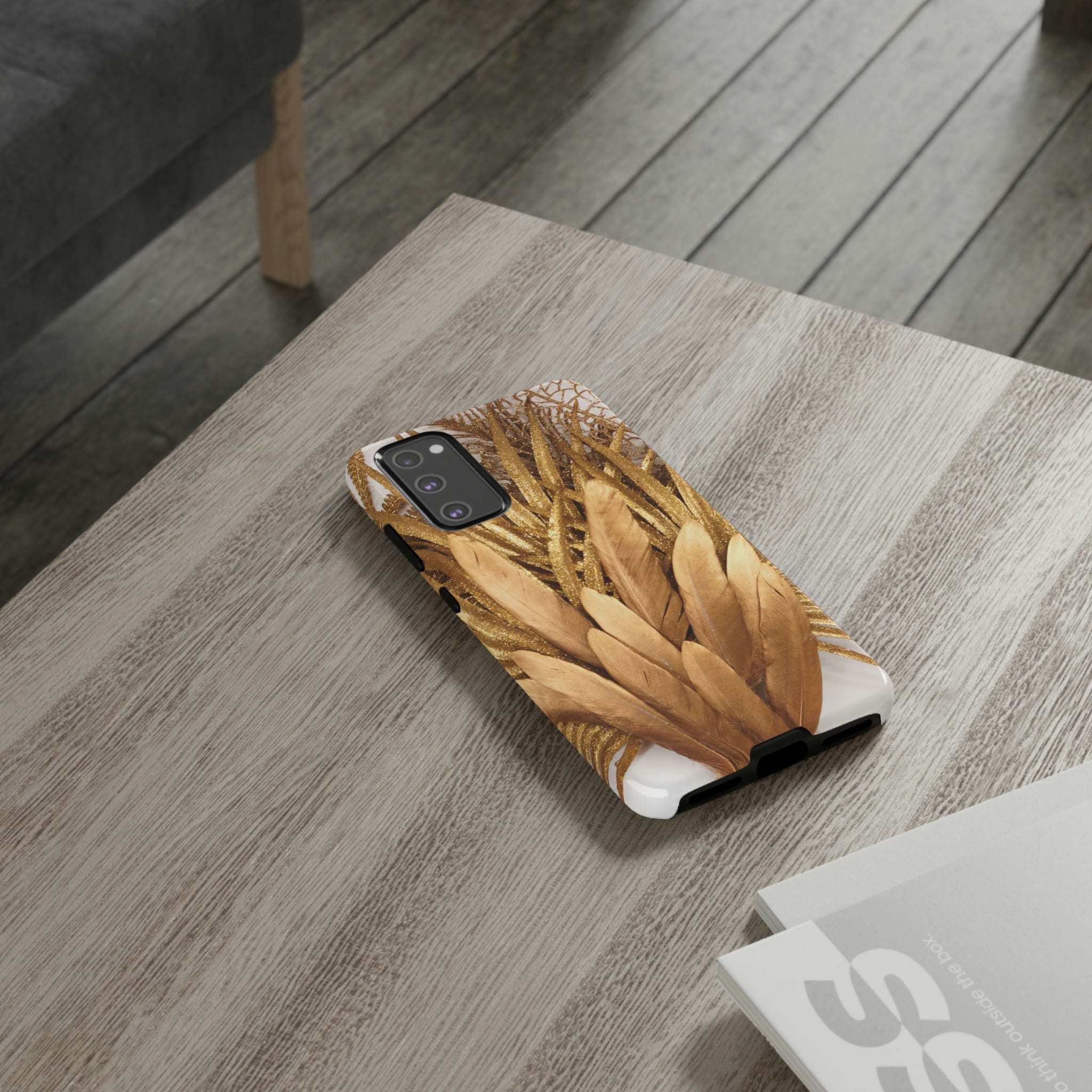 Gold Feather Android Case (Protective) Phone Case