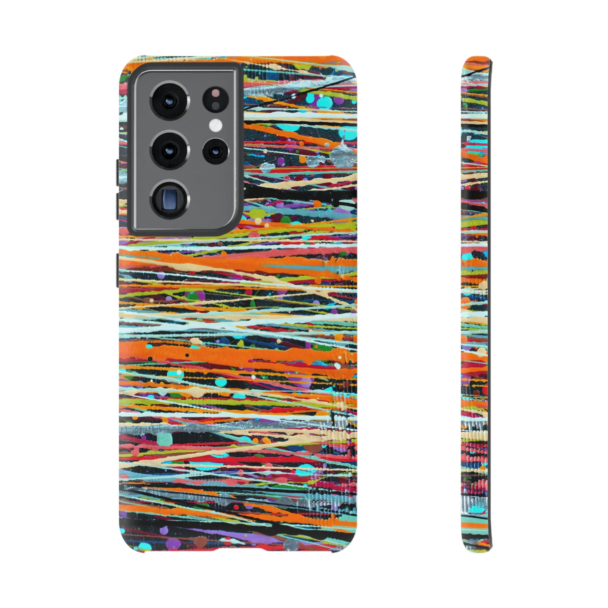 Stripe Art Android Case (Protective) Samsung Galaxy S21 Ultra Matte Phone Case