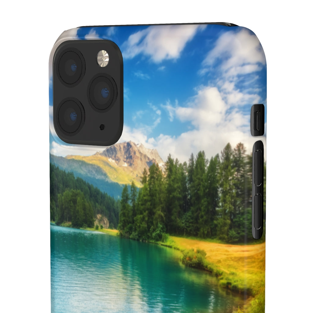 Fantastic Azure Alpine Lake Samsung/iPhone (Slim) iPhone 11 Pro Max Glossy Phone Case