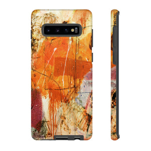 Abstract Orange Art Android Case (Protective) Samsung Galaxy S10 Plus Matte Phone Case