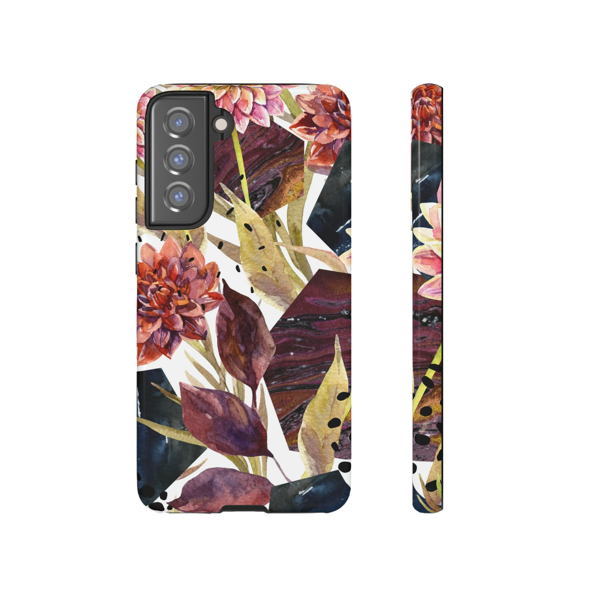 Autumn Floral Android Case (Protective) Samsung Galaxy S21 FE Glossy Phone Case