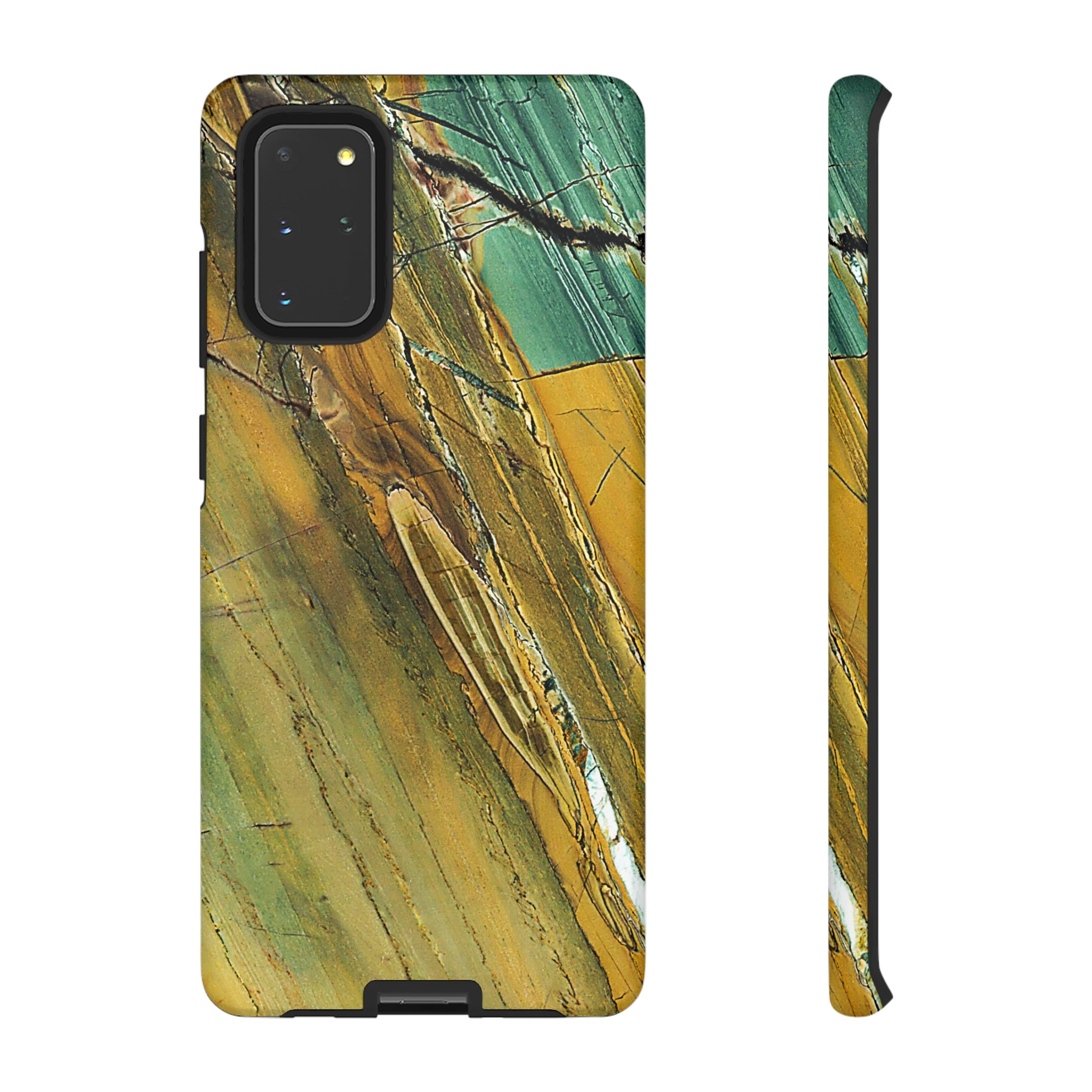 Cracked Yellow Android Case (Protective) Samsung Galaxy S20+ Matte Phone Case