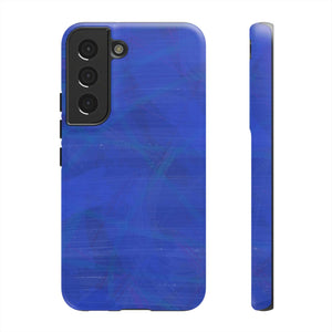 Abstract Blue Android Case (Protective) Samsung Galaxy S22 Matte Phone Case