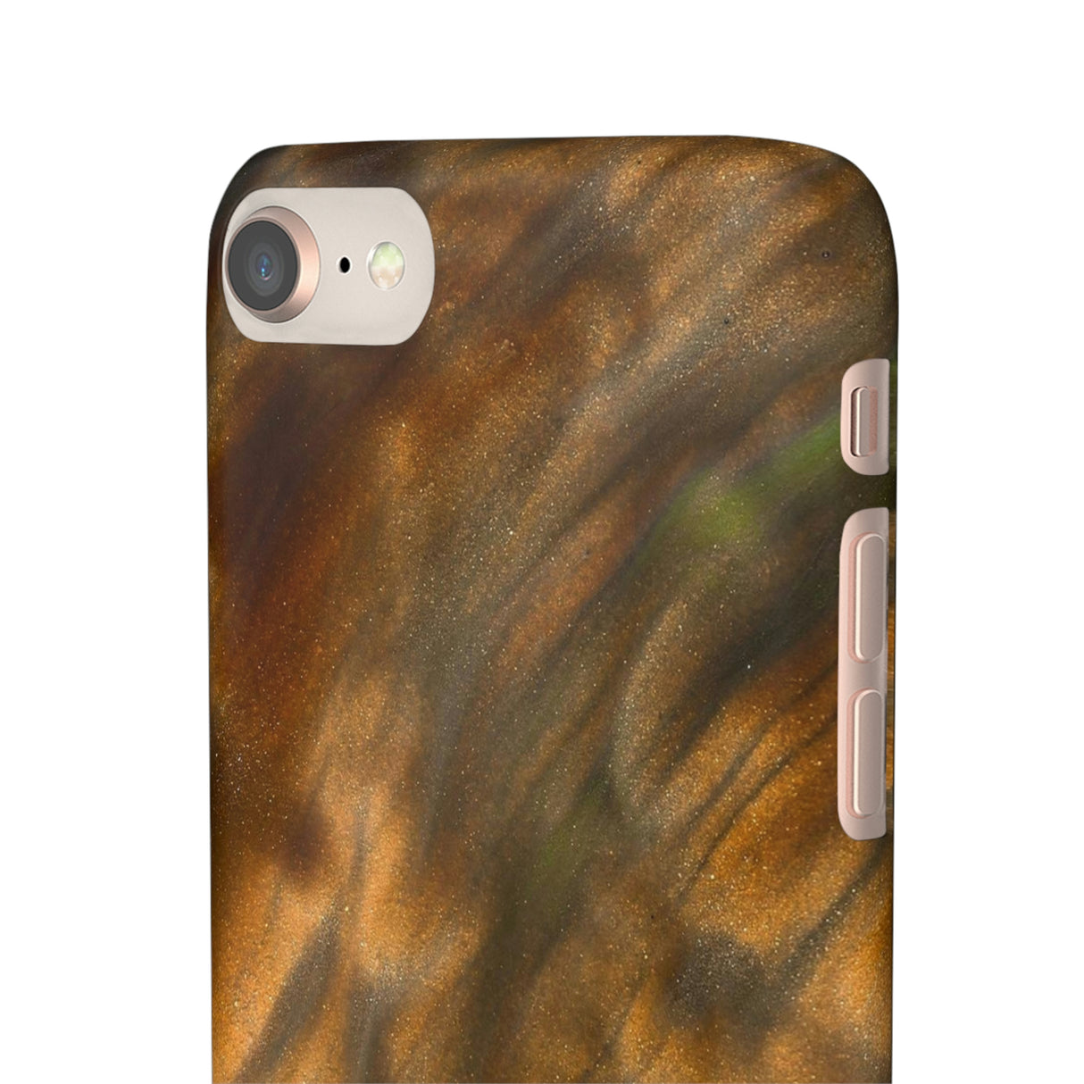 Gold Sand Ink Art iPhone Case (Slim) Phone Case