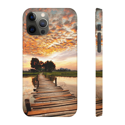 Sunset on the Tropical River Samsung/iPhone (Slim) Phone Case