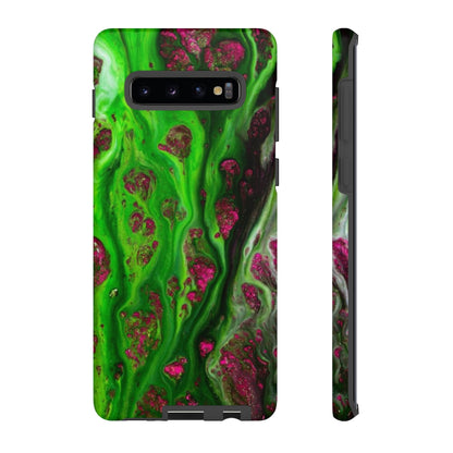 Toxic Green Ink Art Android Case (Protective) Samsung Galaxy S10 Plus Matte Phone Case