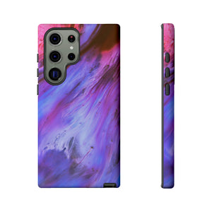 Purple Cosmos Ink Art Android Case (Protective) Samsung Galaxy S23 Ultra Matte Phone Case