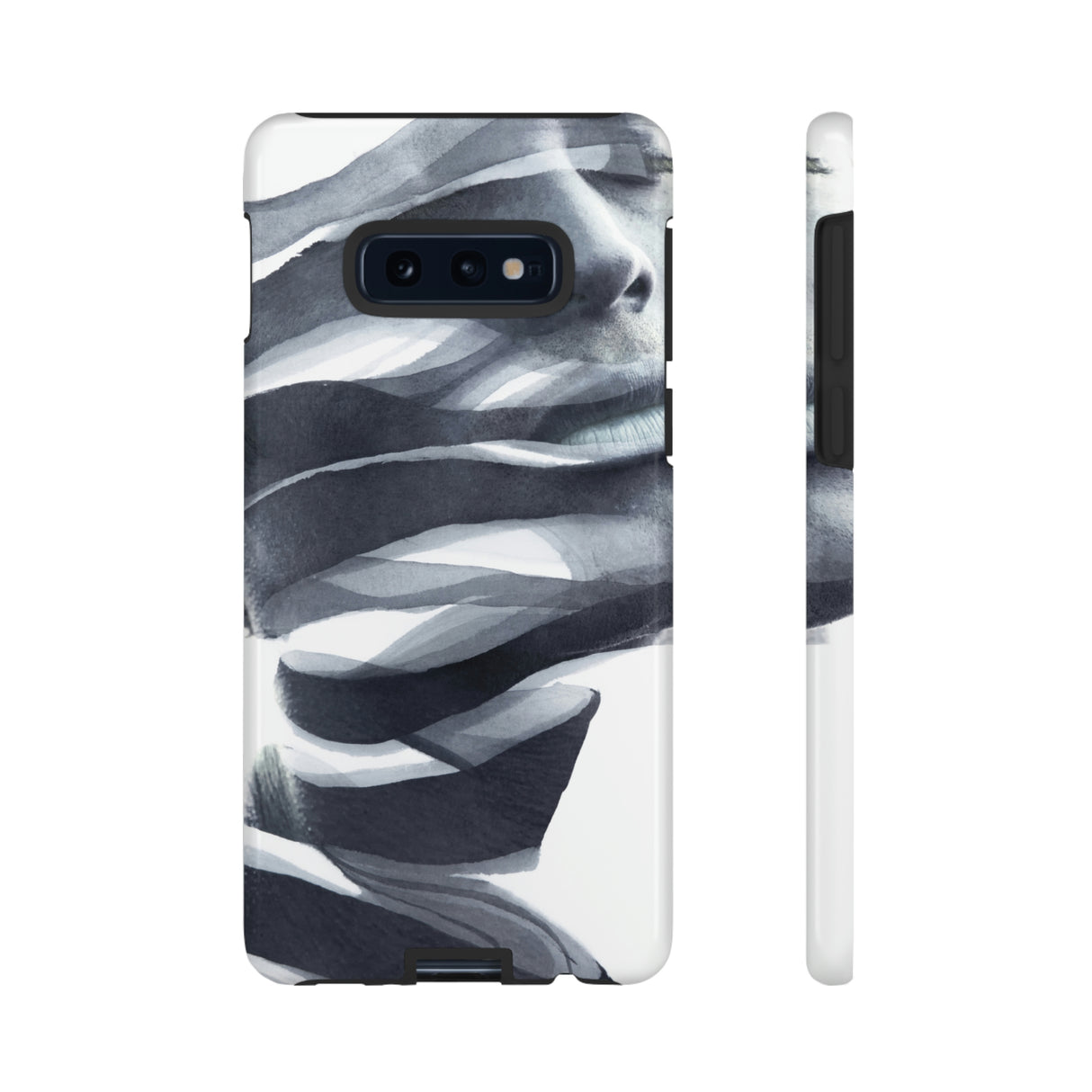 Abstract faec Android Case (Protective) Samsung Galaxy S10E Glossy Phone Case