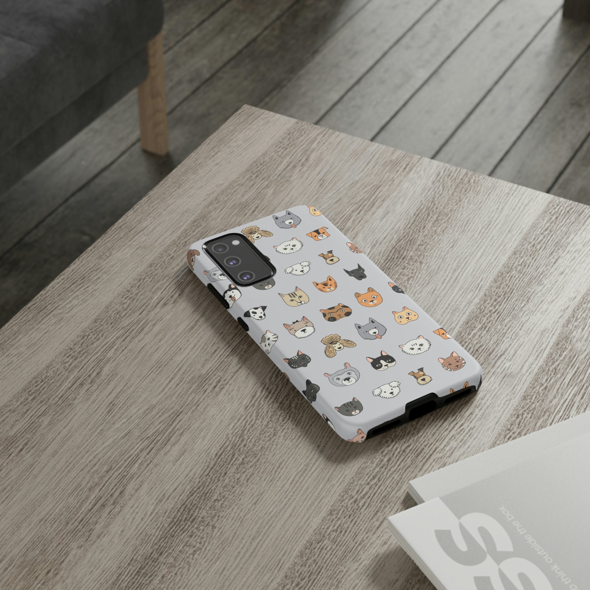 Cats n Dogs Pattern Android Case (Protective) Phone Case