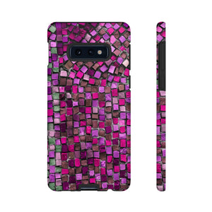 Purple Mosaic Android Case (Protective) Samsung Galaxy S10E Matte Phone Case