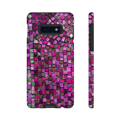 Purple Mosaic Android Case (Protective) Samsung Galaxy S10E Matte Phone Case