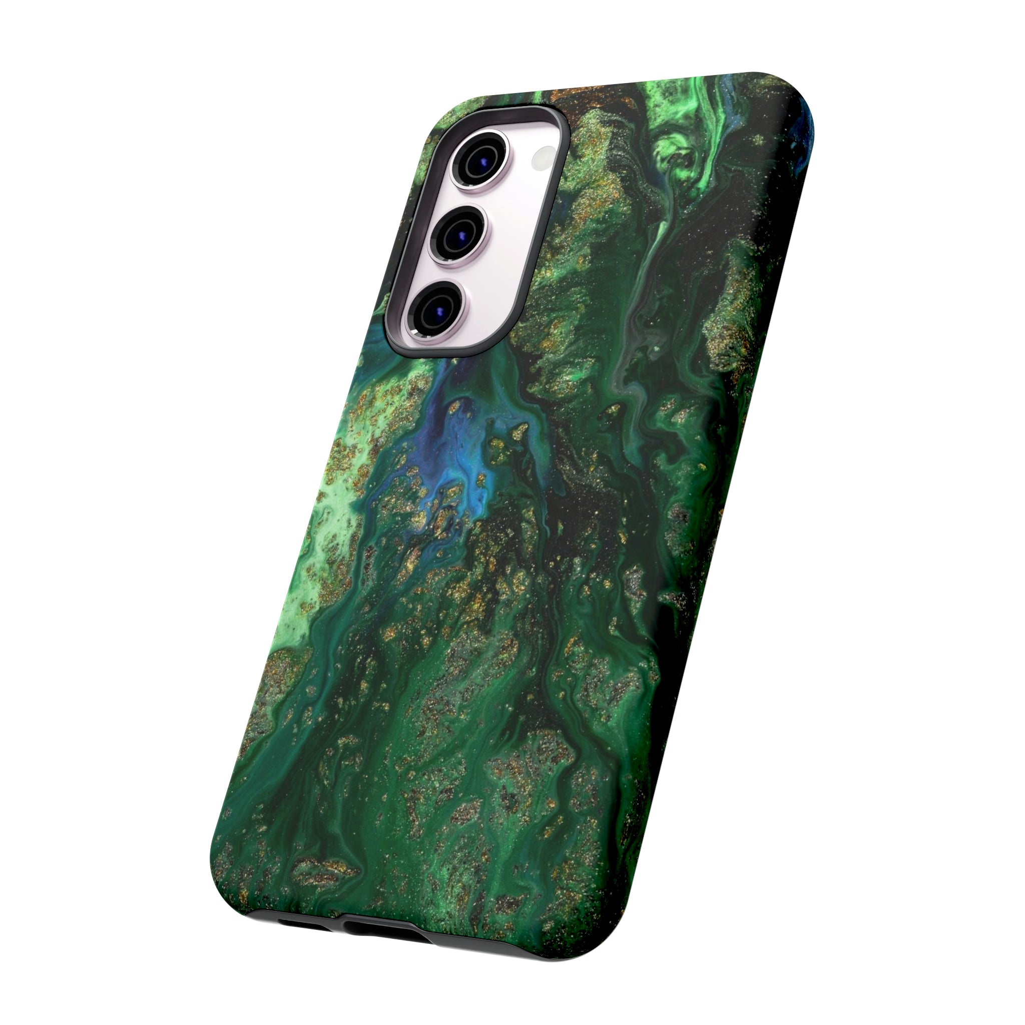 Green Liquid Marble Ink Art Android Case (Protective) Phone Case