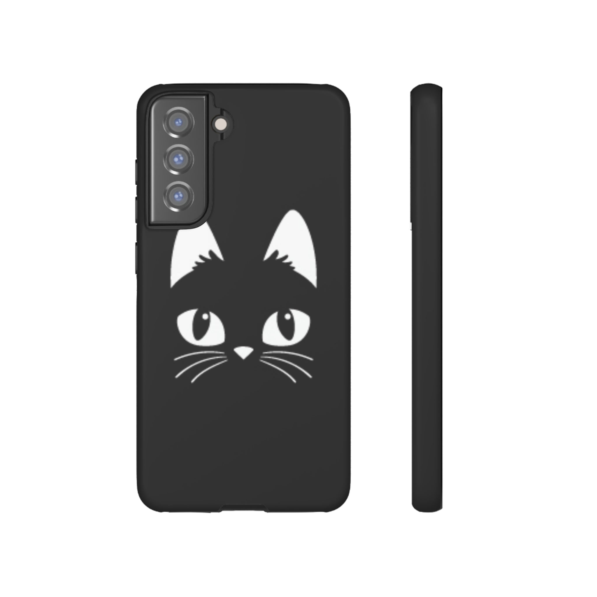 Cartoon Cat Icon Android Case (Protective) Samsung Galaxy S21 FE Matte Phone Case