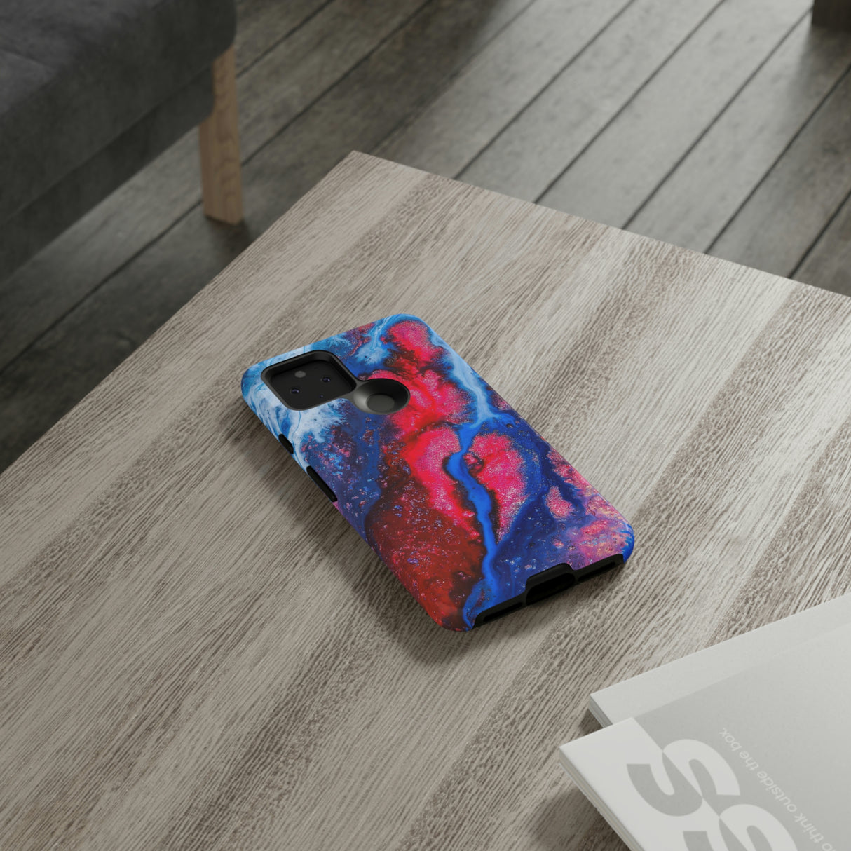 Red n Blue Ink Art Android Case (Protective) Phone Case