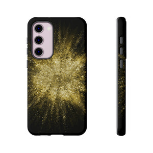 Gold Glitter Background Android Case (Protective) Samsung Galaxy S23 Plus Matte Phone Case