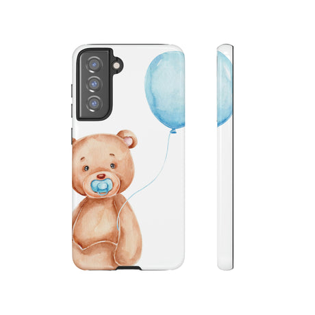 Cute Teddy Bear Android Case (Protective) Samsung Galaxy S21 FE Glossy Phone Case