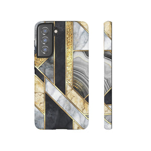 Gold Art Deco Android Case (Protective) Samsung Galaxy S21 FE Matte Phone Case