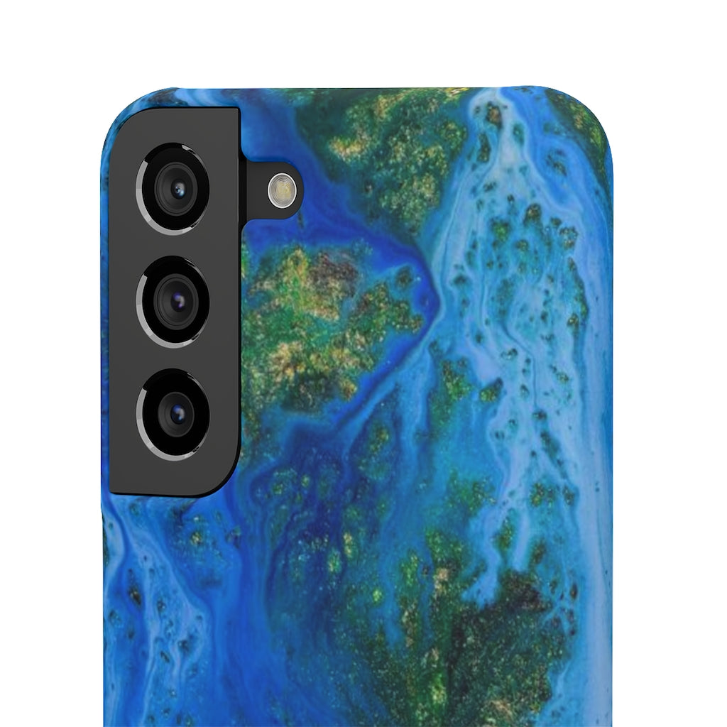 Blue Globe Ink Art Android Case (Slim) Phone Case