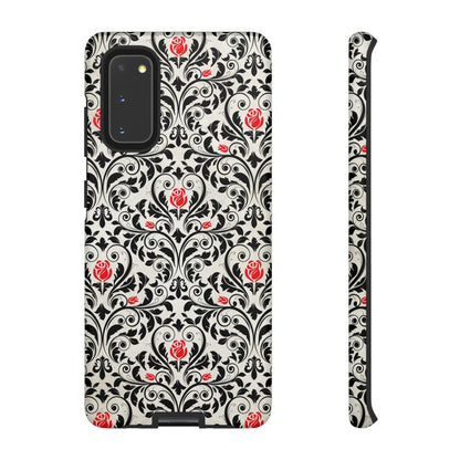 Black Rose Gothic Flower Samsung Case (Protective) Samsung Galaxy S20 Matte Phone Case