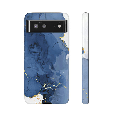 Classic Blue Watercolor Android Case (Protective) Google Pixel 6 Glossy Phone Case