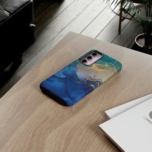 Blue Alcohol Ink Android Case (Protective) Phone Case