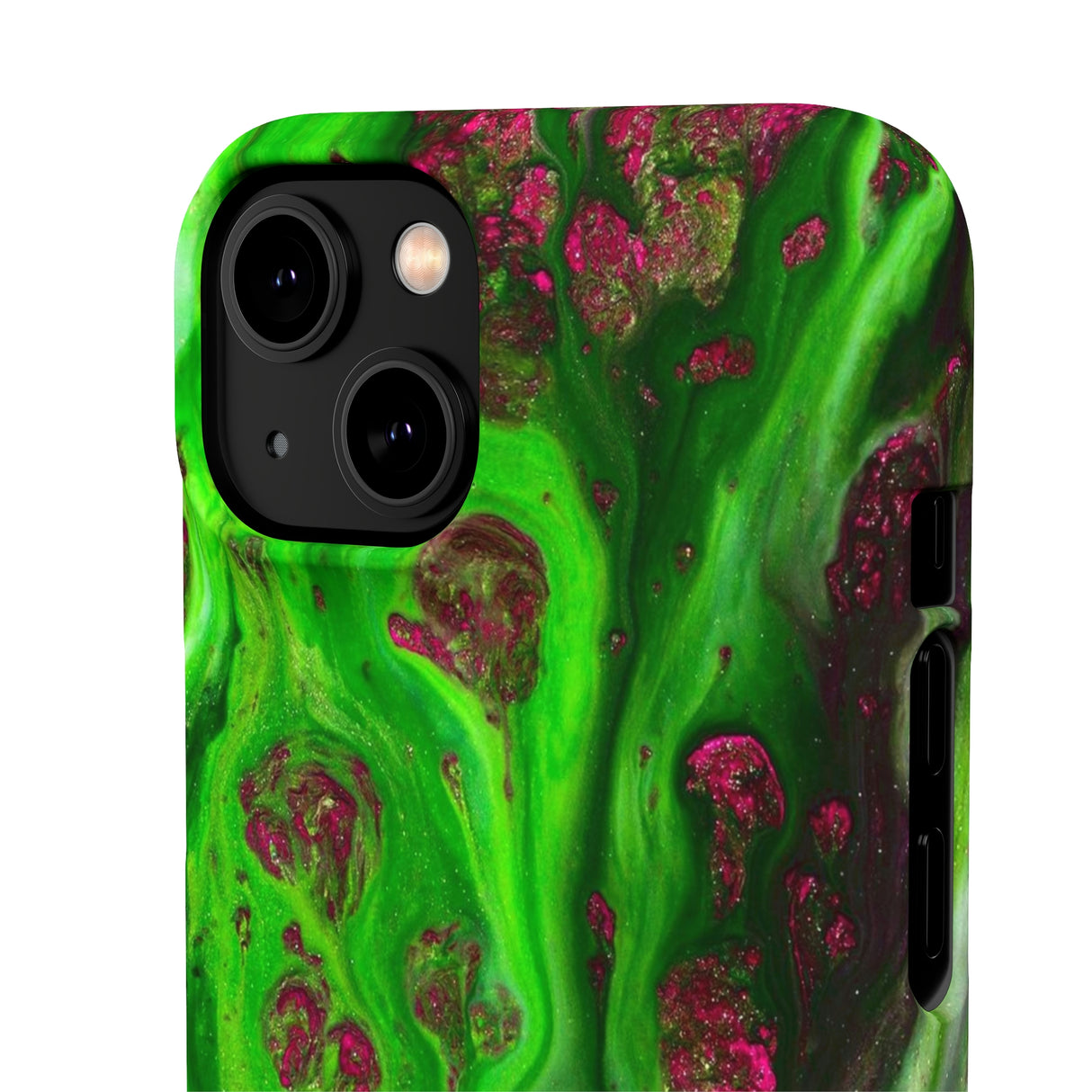 Toxic Green Ink Art iPhone Case (Slim) Phone Case