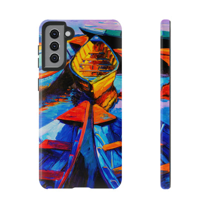 Colorful Wooden Boat Android Case (Protective) Samsung Galaxy S21 Plus Glossy Phone Case