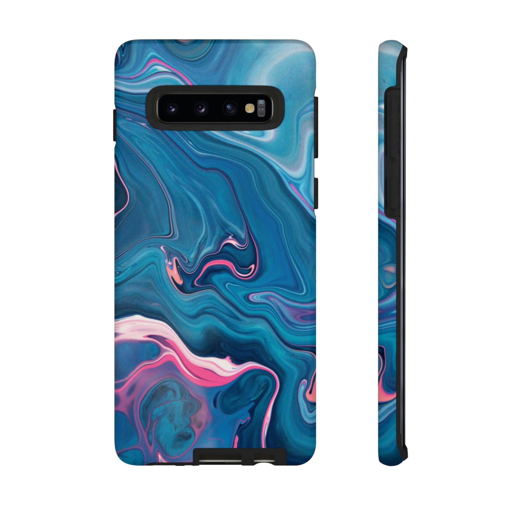 Blue Ink Android Case (Protective) Samsung Galaxy S10 Matte Phone Case