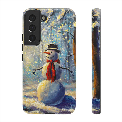 Happy Snowman Android Case (Protective) Samsung Galaxy S22 Matte Phone Case