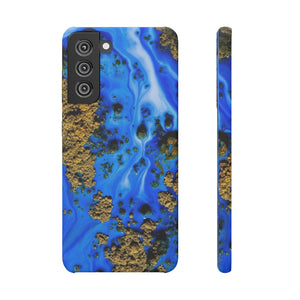 Blue River Ink Art Android Case (Slim) Samsung S21 FE Matte Phone Case