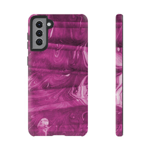 Ebru Purple Android Case (Protective) Samsung Galaxy S21 Plus Matte Phone Case